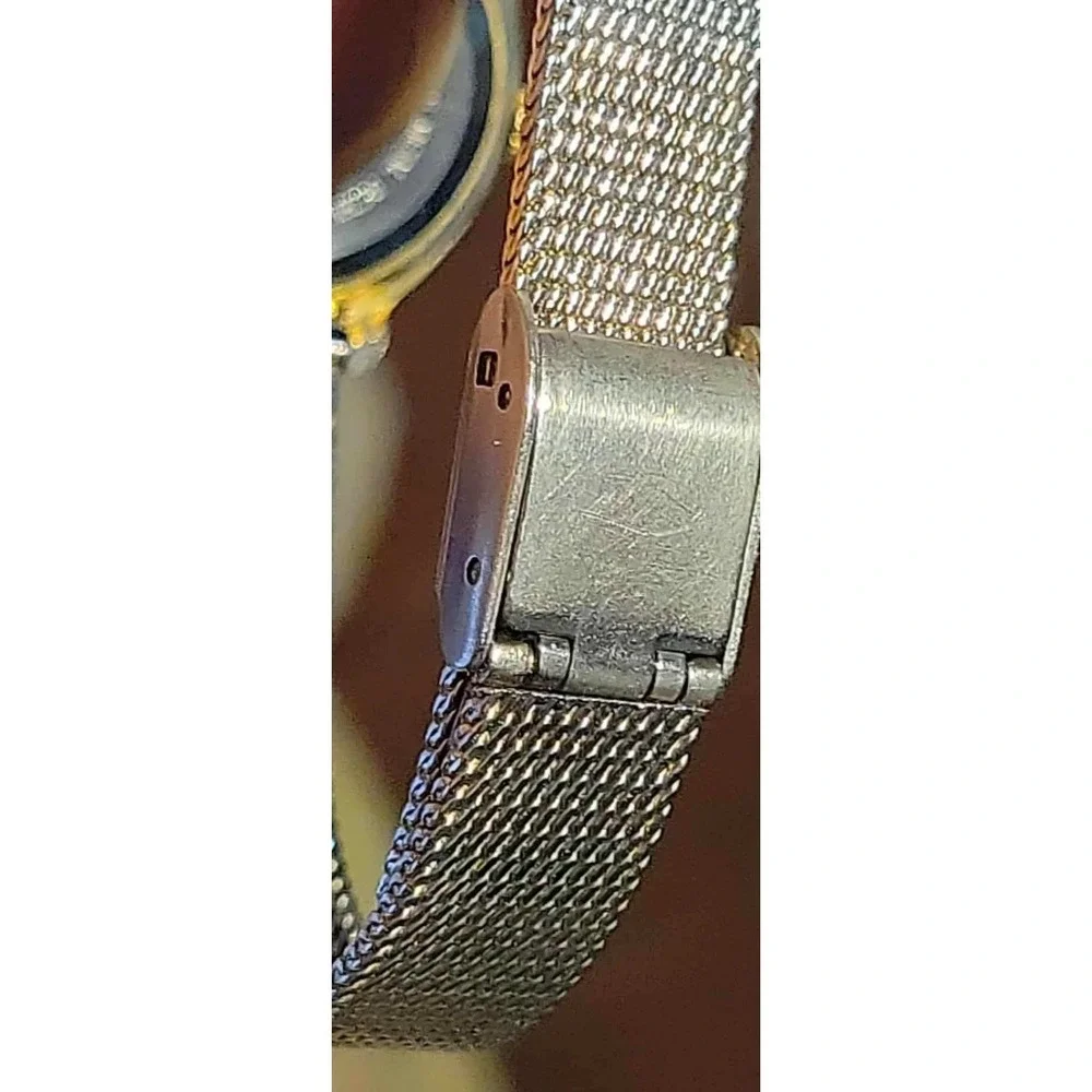 Sasson 1397QB Quartz Watch Silver Tone Mesh Band‎ Ladies Analog Wristwatch